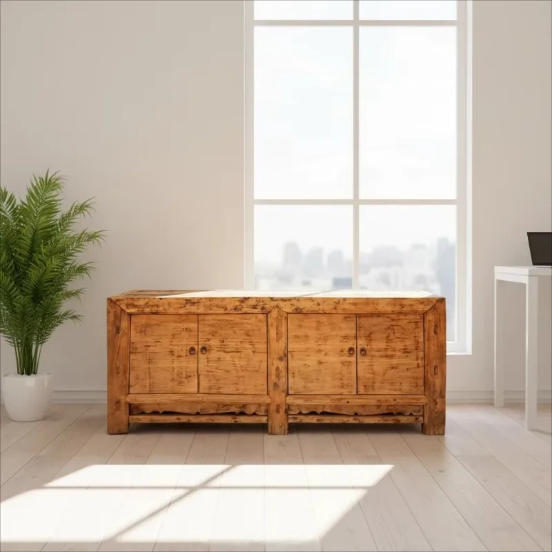 Antique living room cabinet TV cabinet furniture Reclaimed wood furniture