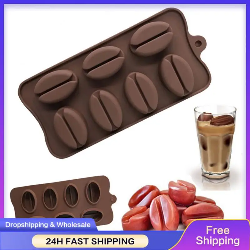 7 Grid Square Silicone Ice Tray With Lid Soft Bottom Ice Cream Large Capacity Ice Mold Quick-freezing Ice Maker Kitchen Tools