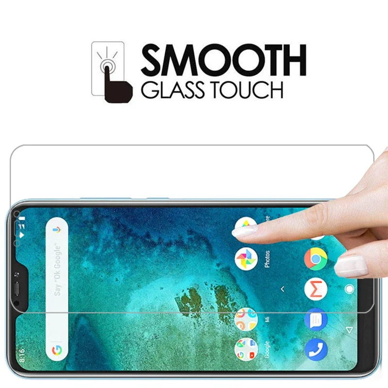 واقي شاشة من الزجاج المقسى لهاتف شاومي mi a2 lite على a2lite a 2 2a فيلم خفيف ksiomi xiami xaomi xiaomi my