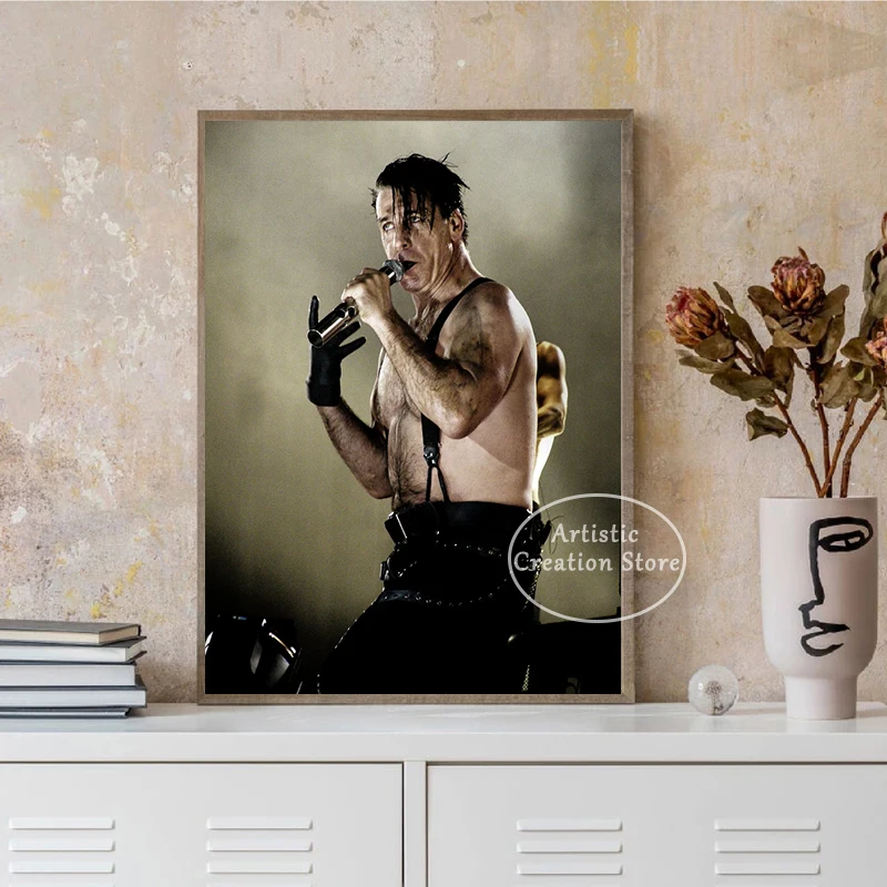 Till Lindemann Poster German Singer Canvas Painting Prints Wall Pictures Modern Living Room Bedroom Club Wall Art Home Decor