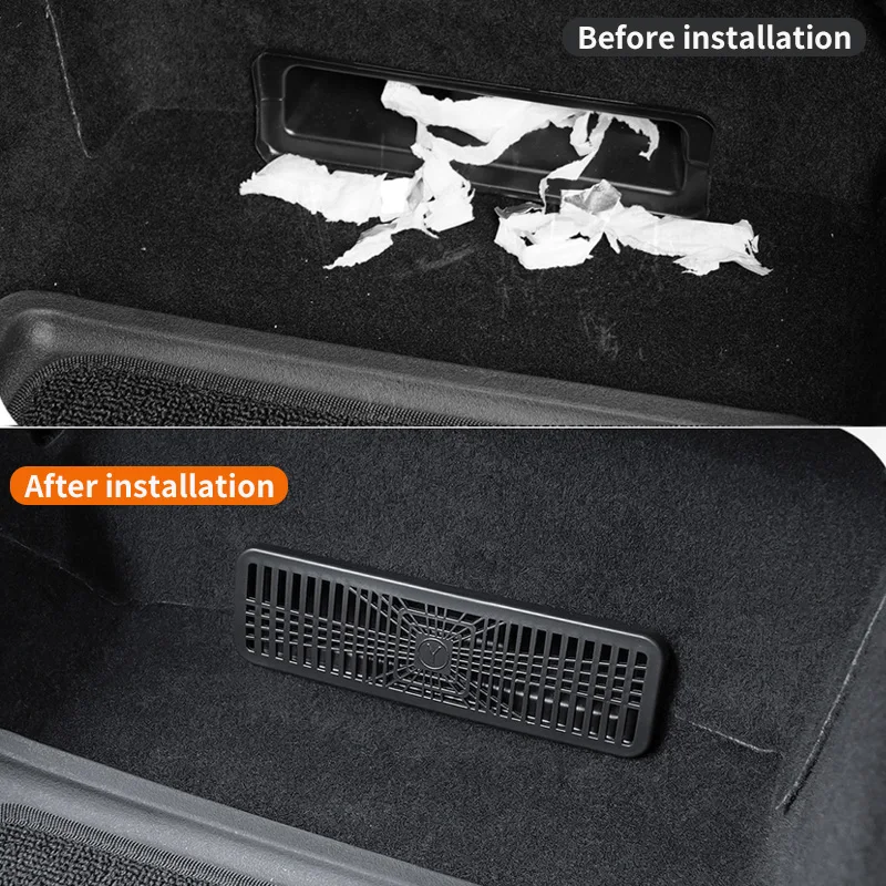 Suitable for Tesla's Updated Model Y / 6 Seats Model YL Seat Air Outlet Cover, Air Conditioning Vent Anti Blocking Cover, Interi