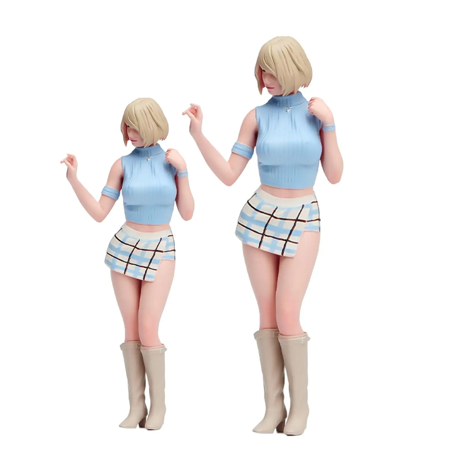 

Scale Painted Girl Figure Miniature Scene Model Layout Handcrafted Table Centerpiece Miniature Figurine for Micro Landscape