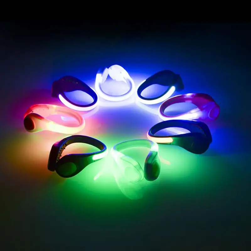 LED Shoe Clip Light Rainproof Flashing Lamp Safety Warning Light for Outdoor Sports Night Running Walking Cycling Luminous Clip