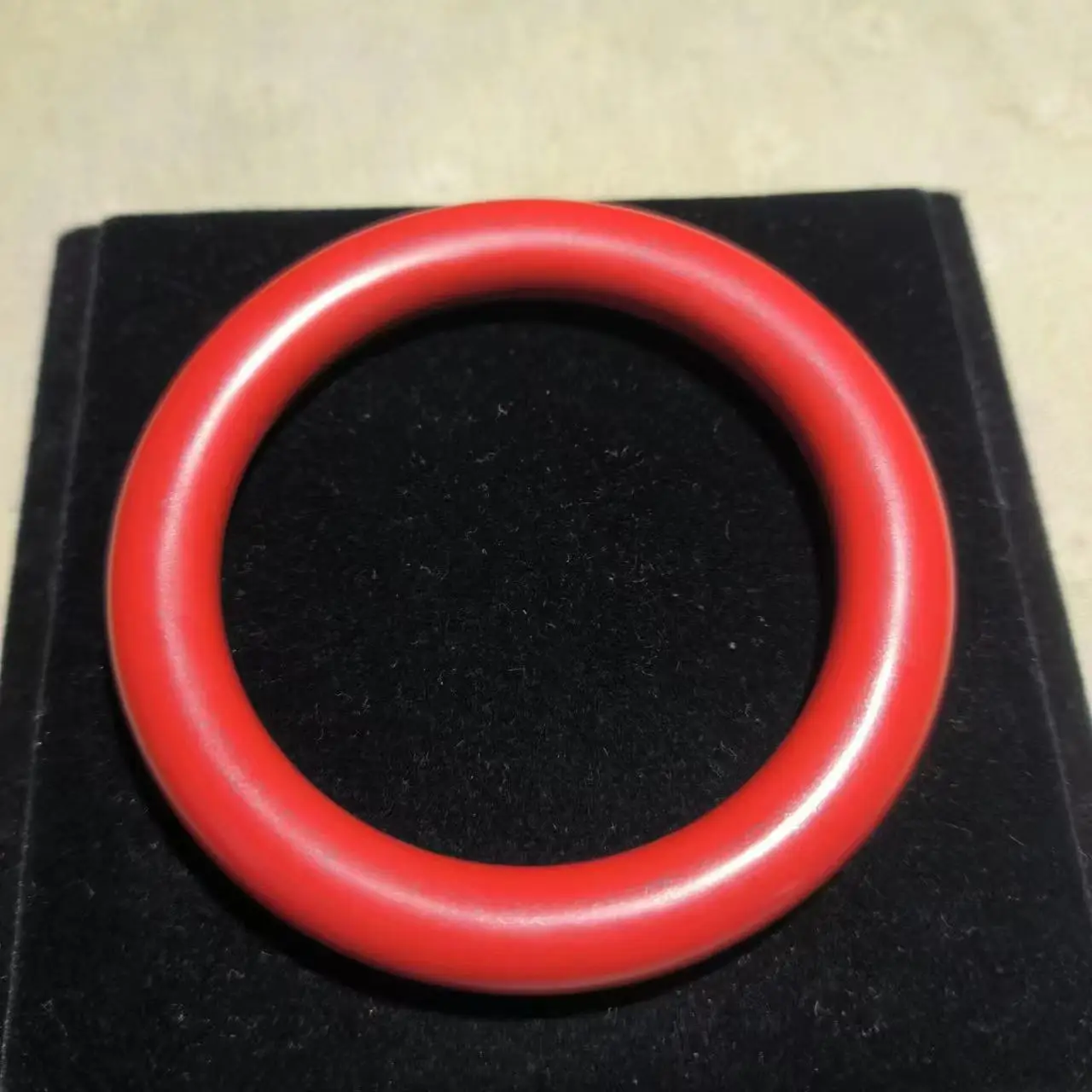 

1pcs/lot natural red cinnabar bracelet High-quality raw ore production Lucky women's birthday present Inner diameter 59mm taki