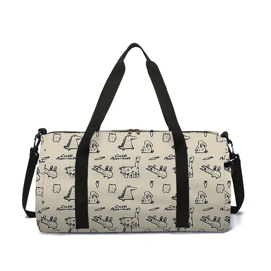 

Маленькая значок с животными, большая вместительная сумка для багажа для мальчиков и девочек, лучший подарок, дорожная сумка с 3D рисунком из мультфильма, уличная сумка для фитнеса для детей