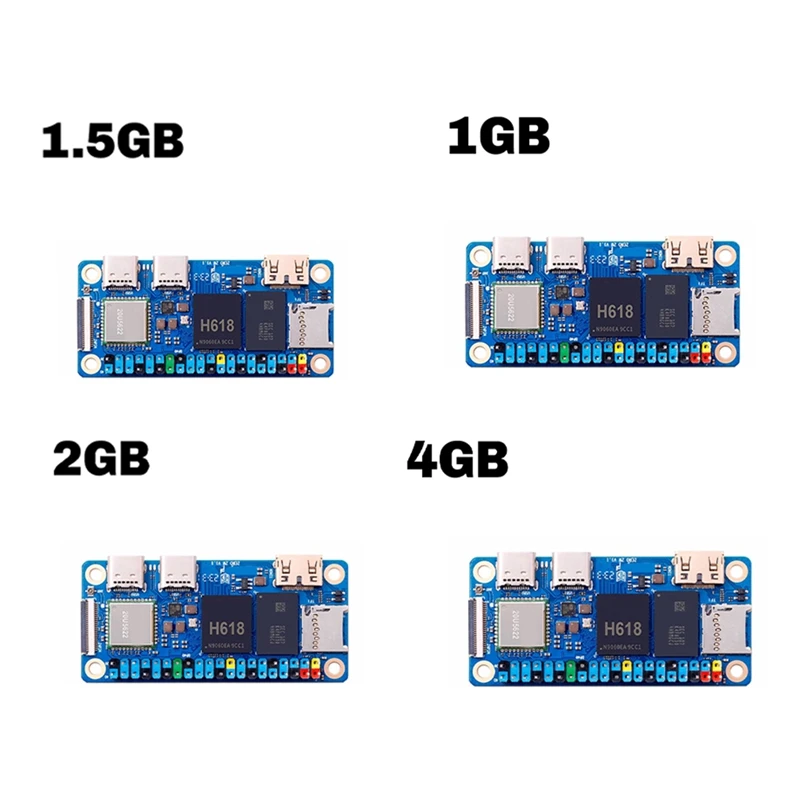 For Orange Pi Zero 2W RAM H618 Quad-Core Cortex-A53 For Mini PC Wifi5+BT5.0 BLE Optional Case Adapter 1.5G EU Plug