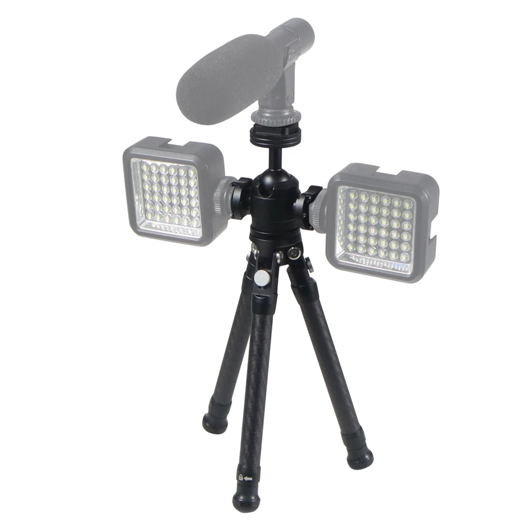 Mini Stativ Halterung Carbon Faser Desktop Ausziehbare Stativ Universal 1/4 "Schraube für DJI OSMO360 für Telefon DSLR Kamera – Detail 32