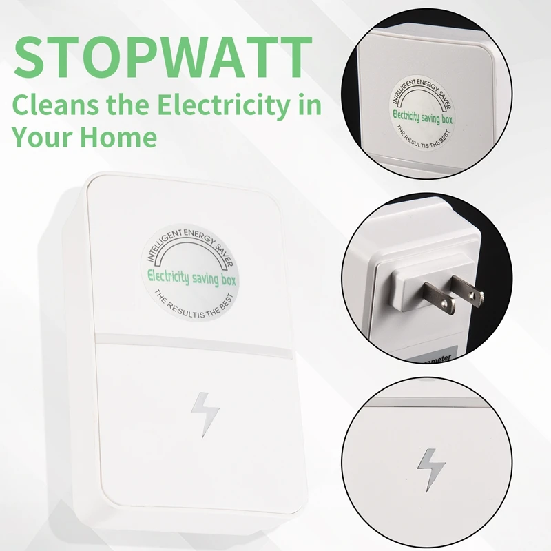 

5 шт. энергосберегающее устройство Stopwatt Stopwatt Energy Saver Stop Watt Energy Saver, вилка стандарта США