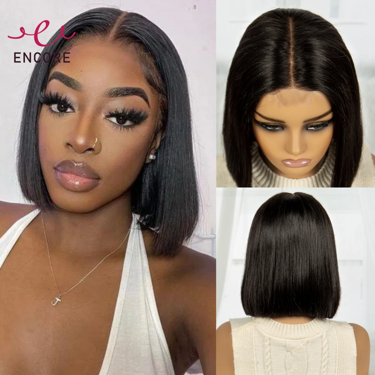 

Natural 2x6 Transparent Lace Wigs Straight Brazilian Remy Human Hair Bob Wigs 10-12 Inch Short Hair Lace Wigs for Black Women