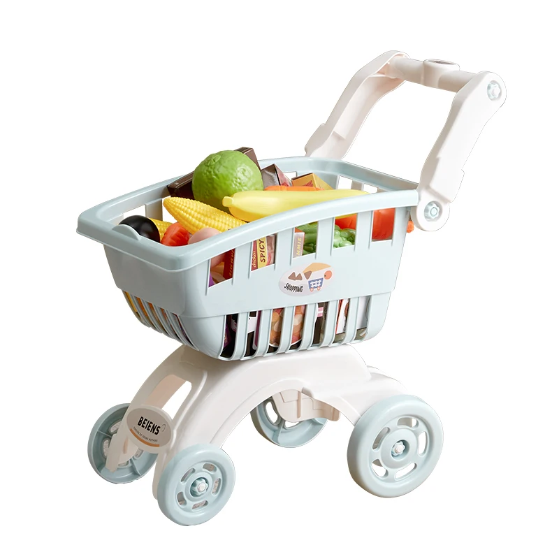 Hxl Baby Carriage Boys and Girls Supermarket Play House Toy Gift 3 to 6 Years Old