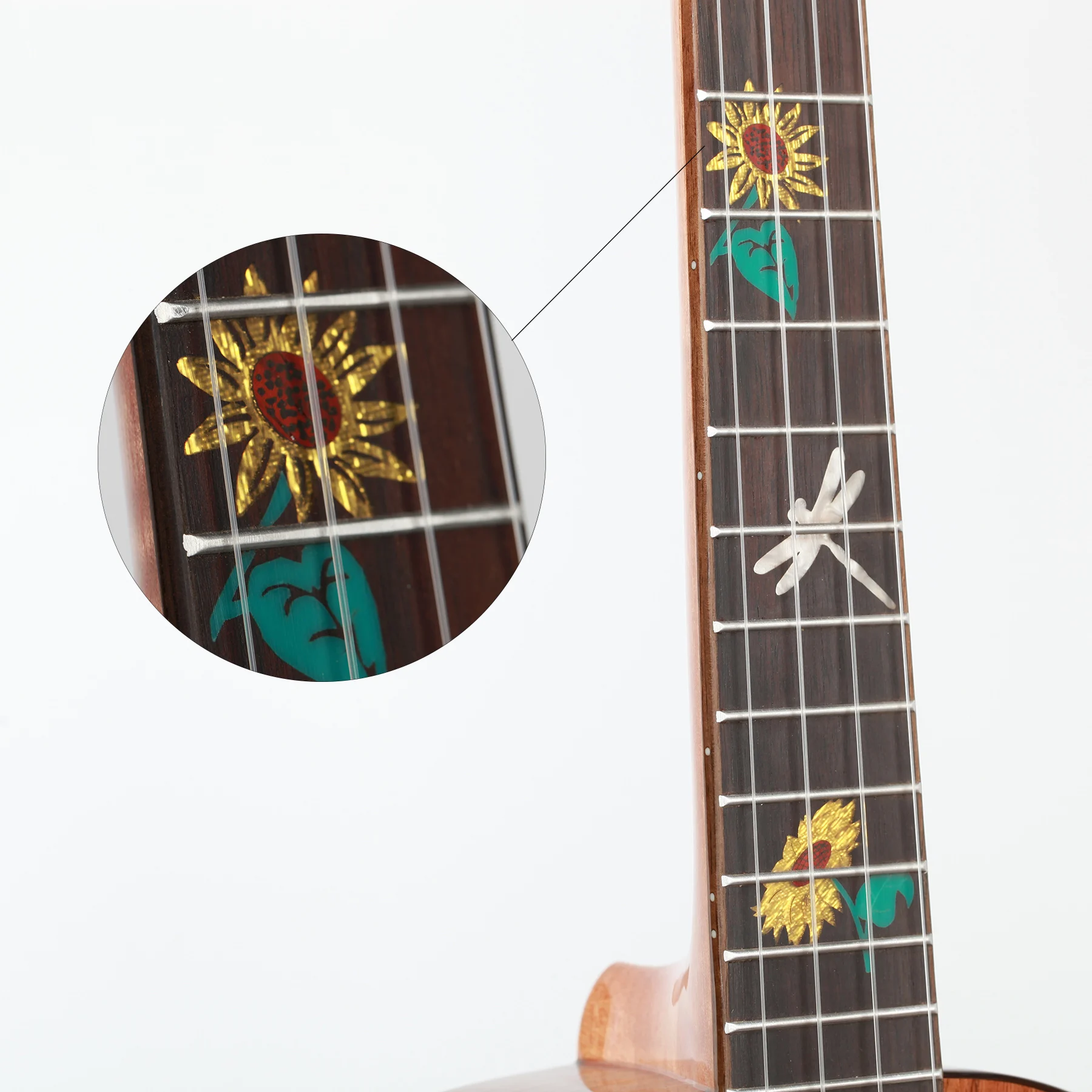 INITER All solid KOA 26inch tenor sunflower Ukulele High quality varnish Ukelele with FREE Bag