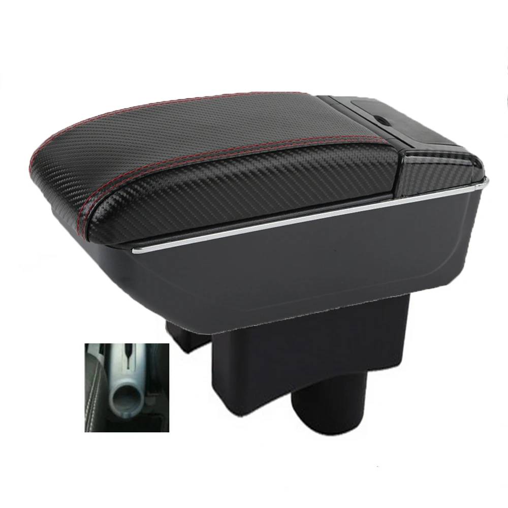 Hyundai Accent Tegas 2-armsteunbox opbergkoffer voor centrale console bestuurder elleboogsteun