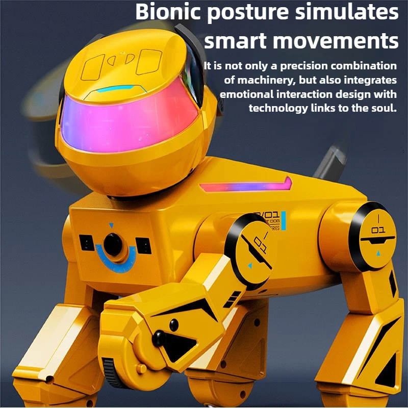 أشياء رائعة لعبة سيارة مضحكة هدية-Kawaii AI ذكي Rc روبوت الكلب ، سمّاعات بلوتوث سايبر روبوت ، سيارة التحكم عن بعد ، لعب للأولاد