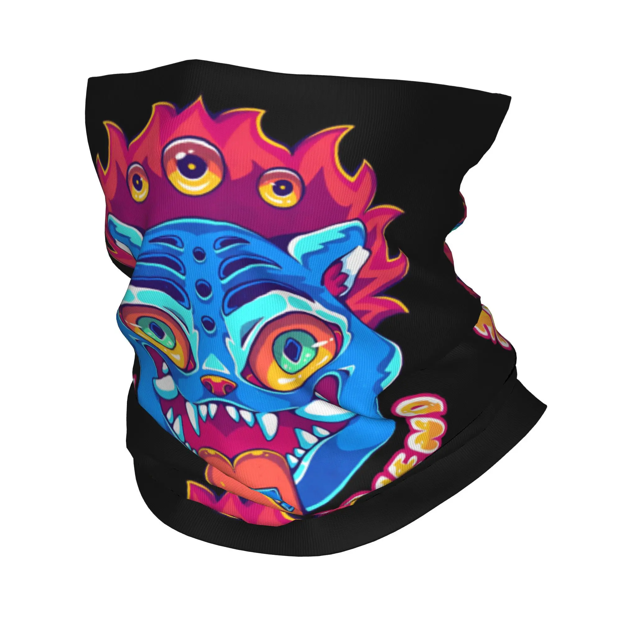 Hello Friend Kpop Demon Hunters Tiger Derpy Bandana cubierta para el cuello bufanda envolvente estampada diadema cálida montar adulto lavable