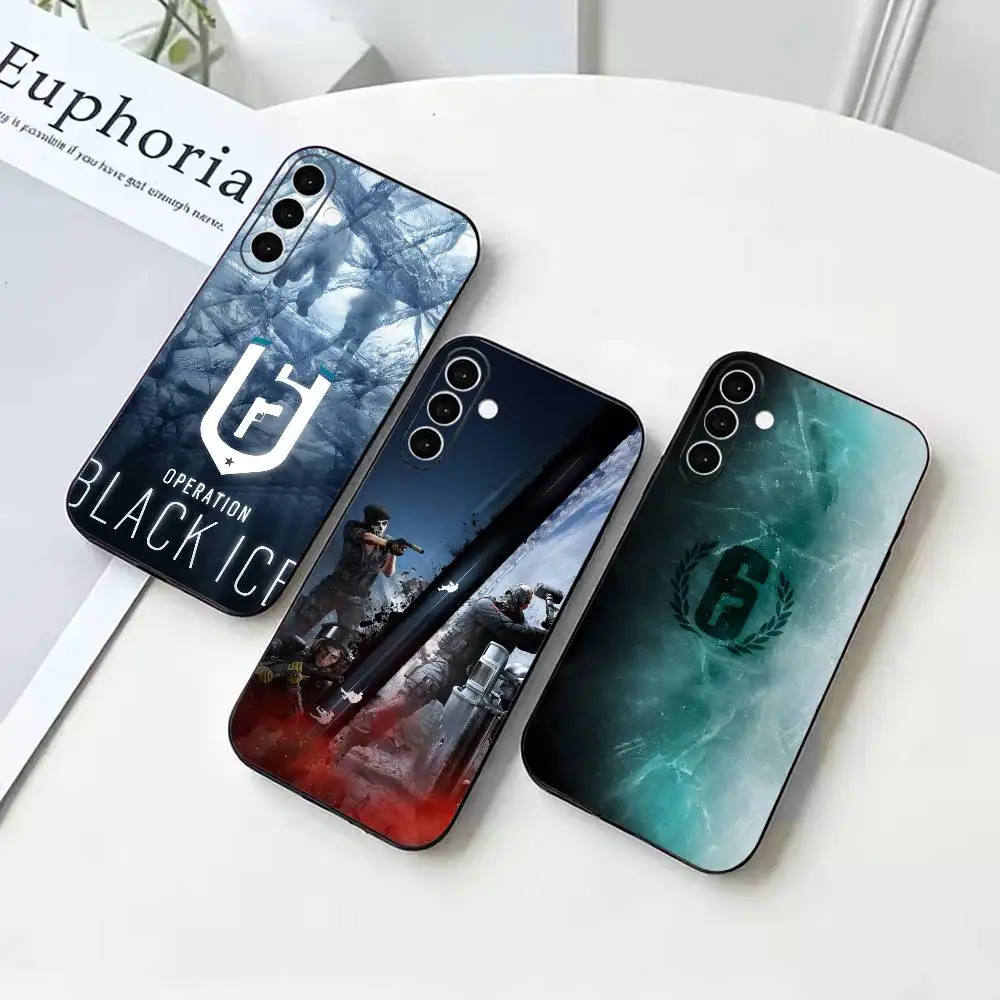 Game R-Rainbow-Six Siege  Black Soft Case for Samsung Galaxy A73 72 71 70 53 52 A1 Others Cover