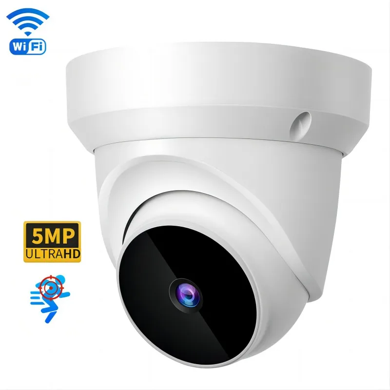 V380 Pro 5MP Wireless WiFi IP Camera Smart Home Security System Night Vision Indoor Ceiling Mount Two-way Audio CCTV Dome Camera