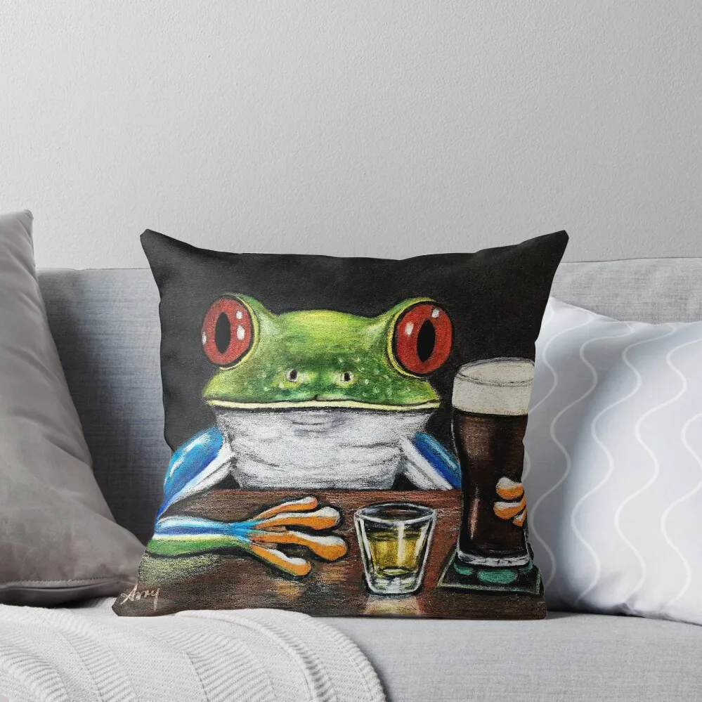 

Irish Pub Frog Throw Pillow Cushions Home Decor Sofa Decorative Covers Sofa Cushion Cover Bed pillowcases