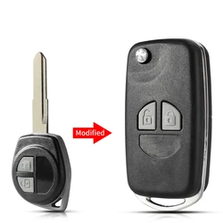 KEYYOU novità per SUZUKI SWIFT GRAND VITARA ALTO REMOTE KEY 2 BUTTON FLIP KEY CASE UPGRADE