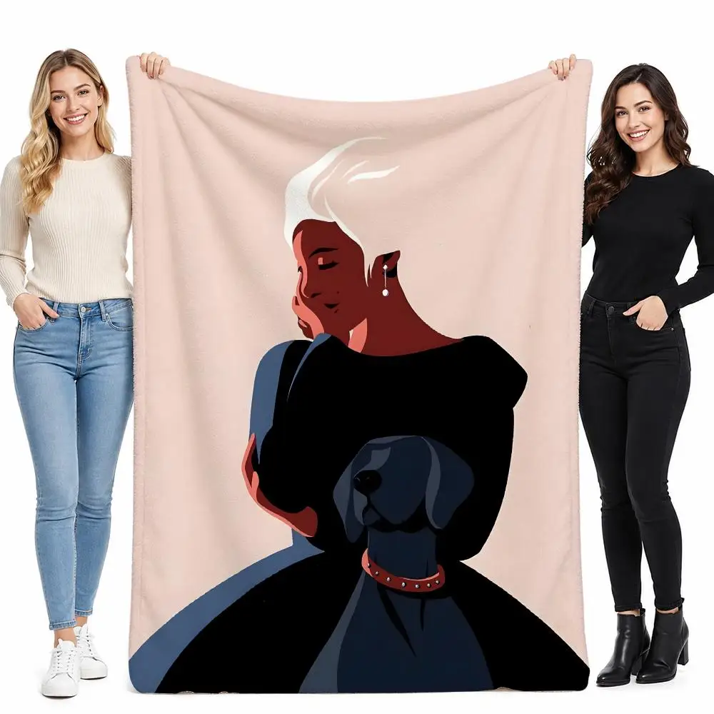 P-Paul Rand Famous Artist Throw Soft Cozy Flannel Blanket for Couch Sofa Bed, Mid-Century Modern Art Lover Gift