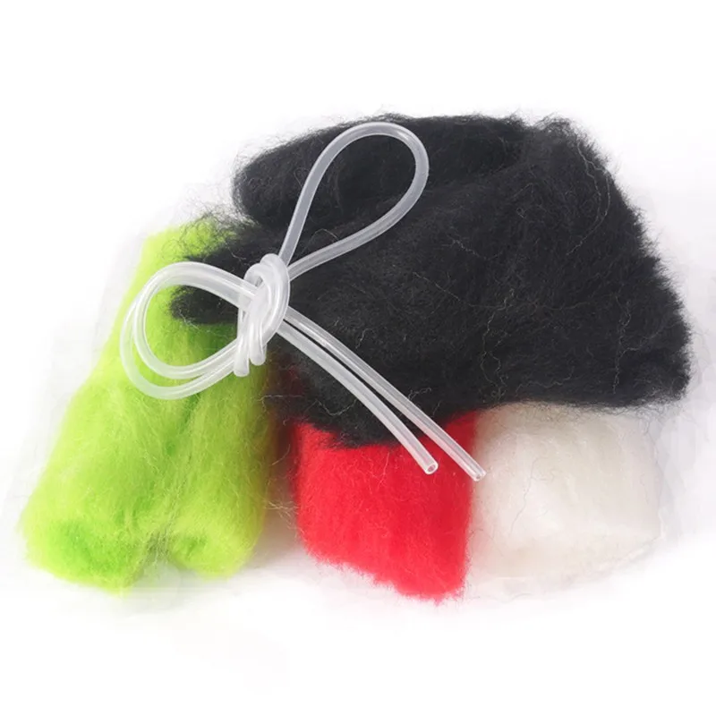 Trout Strike Indicator Tool Kit with Wool Yarn and Reusable Silicone Tubing Adjustable for Slow and Fast Currents