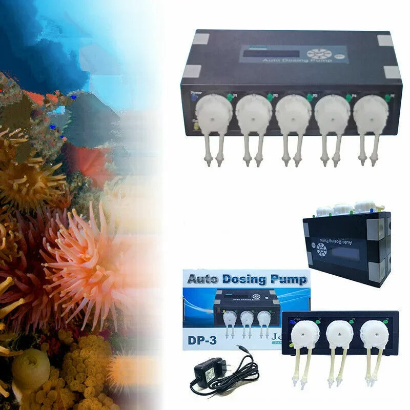 Filtro de bomba de agua para pecera, bomba dosificadora automática, bomba dosificadora de acuario para agua salada, arrecifes de Coral, accesorios para comederos de Coral para acuario