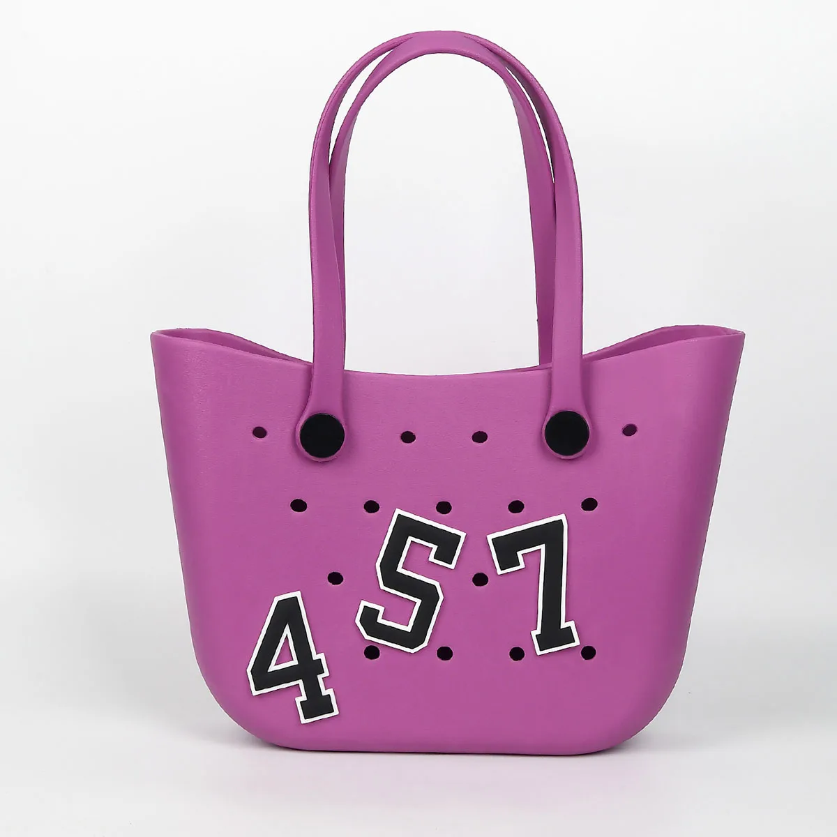 

Retro-Style DIY Digital Decorative Eva Tote Bag, Detachable Handle Portable Shoulder Bag, Breathable, Durable and Waterproof, Suitable for Seaside Outings, Travel, and Commuting, Large Capacity for Carrying Mobile Phones and Tablets