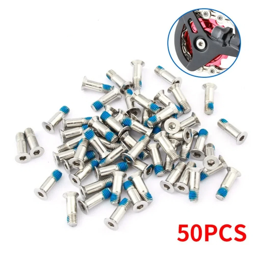 

50 шт. винтов M5 для роликов заднего переключателя из нержавеющей стали, крепежные болты для фиксации шкивов заднего переключателя трансмиссии
