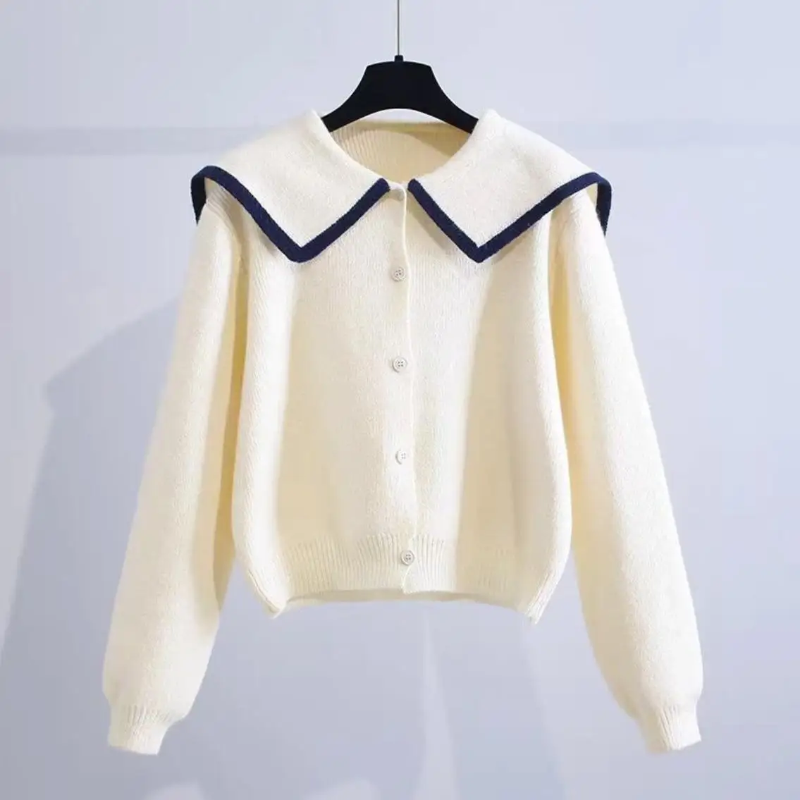 Sli محبوك سترة A50A550 التخسيس النسخة الكورية Faionable العصرية تخفيف فضفاضة تناسب مطرزة مزين الترتر Ti...