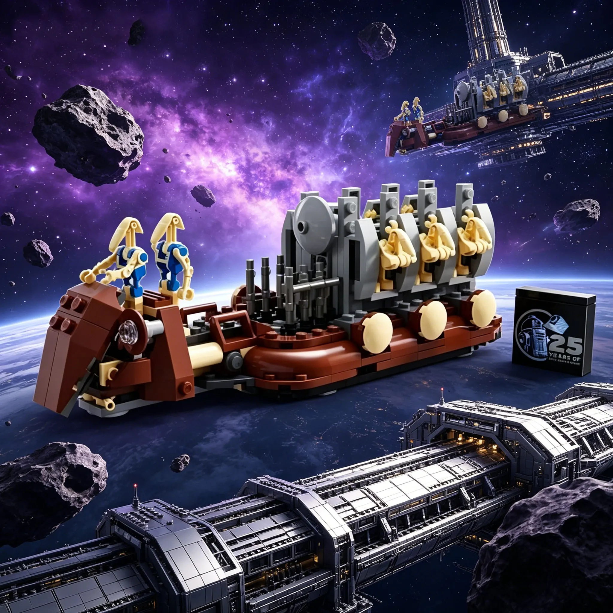 

262PCS Space Battle Trade Federation Troop Carrier Building Blocks With Figures Assemble Bricks Toy Gift For Adult Kids