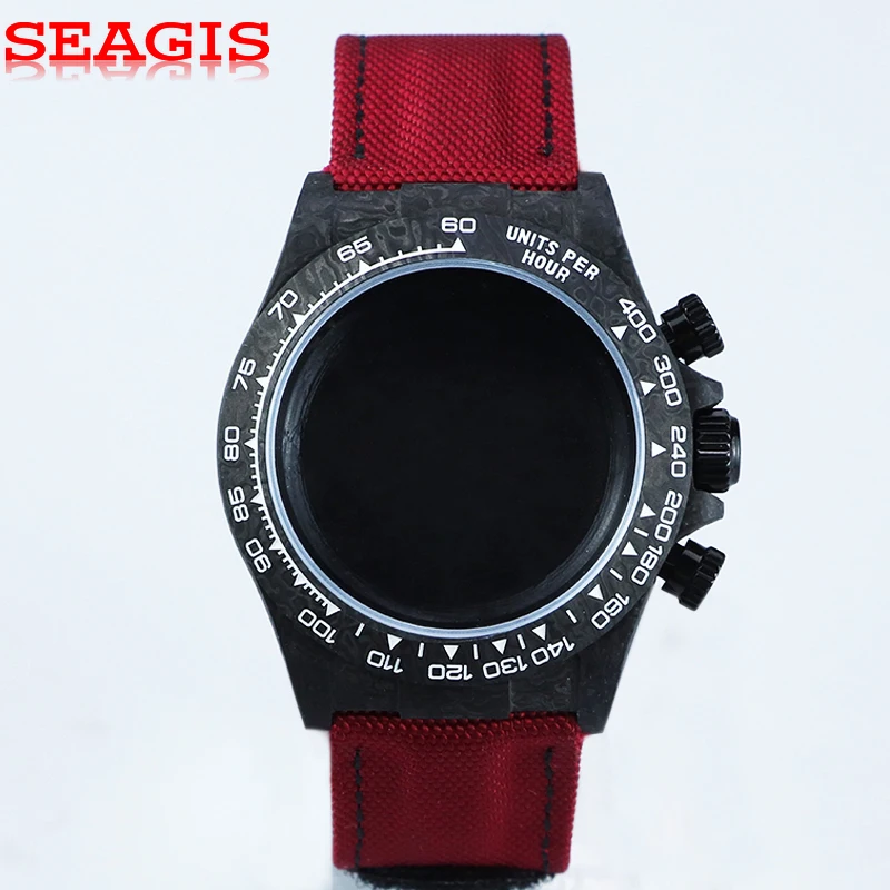 

SEAGIS Fit 4130/VK63 Популярный нейлоновый ремешок из воловьей кожи для корпуса из углеродного волокна диаметром 38,0 мм