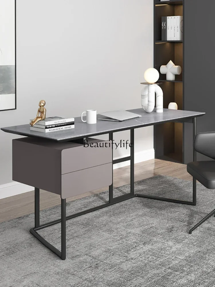 

НОВЫЙ итальянский минималистичный компьютерный стол, простой письменный стол для дома, практичный верстак