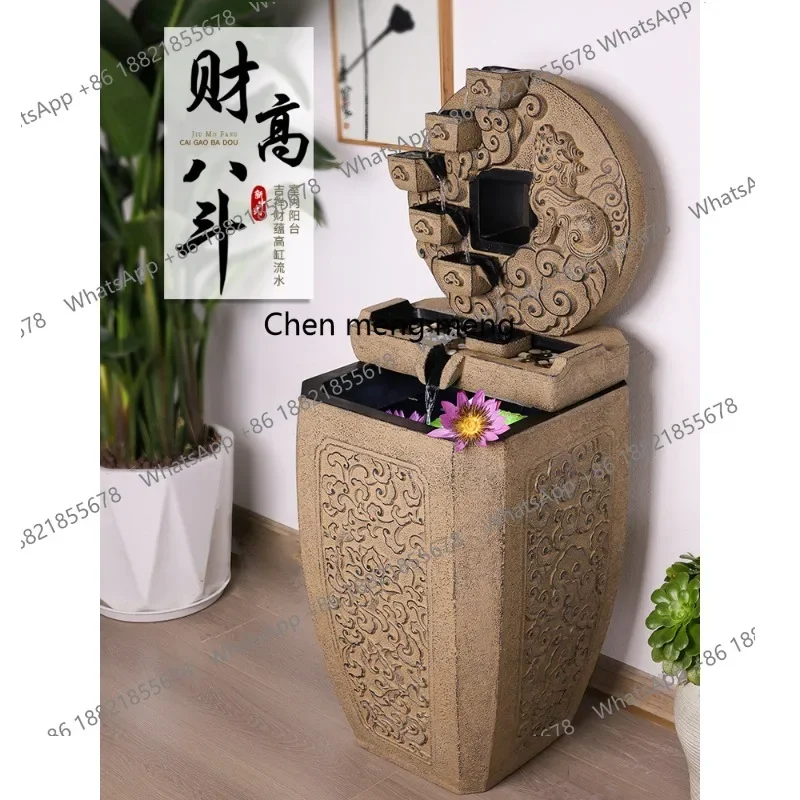G153 flowing water ornament circulating water fountain living room entrance Chinese lucky landing housewarming opening gift