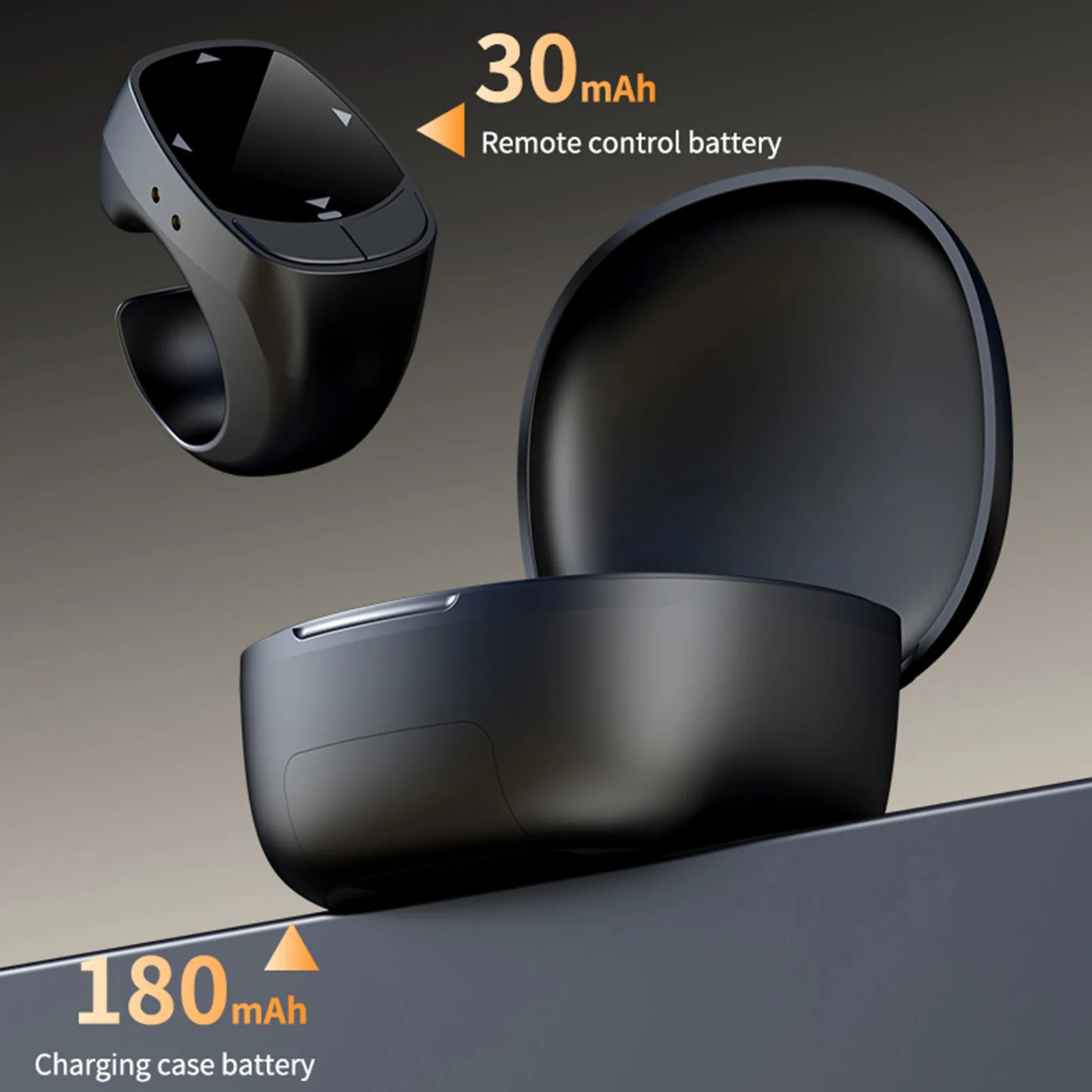 Remote Control BT Kamera Perekam Video Remote Penggulung Layar Sentuh Ring untuk iPhone Android