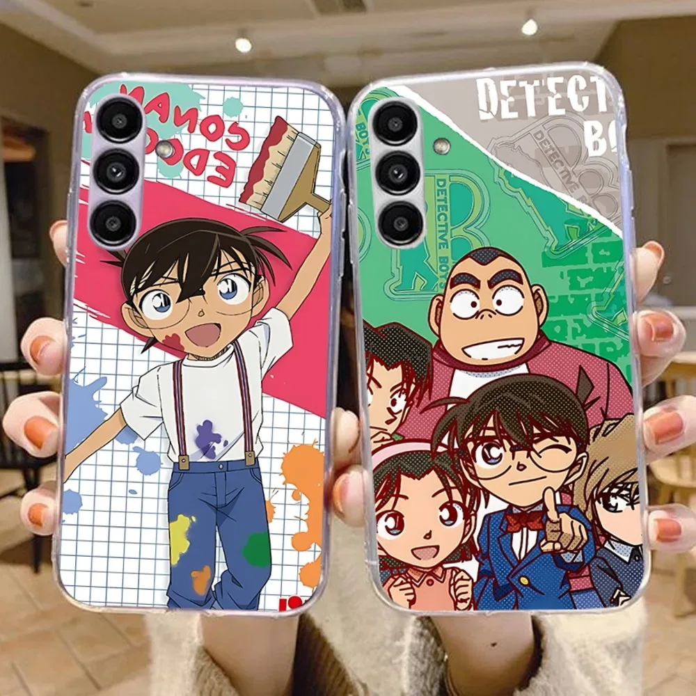 Detective Conan Phone Case For Samsung Galaxy A52 A12 A51 S21 Edge S22ULTRA S23 S20LITE Plus Ultra Black Cover