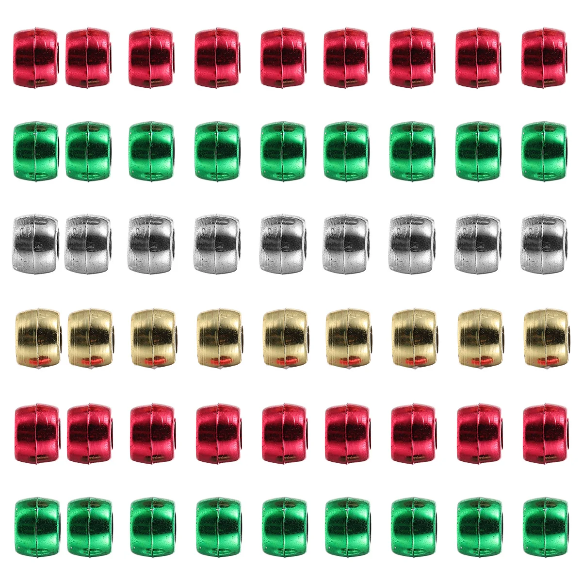 

600Pcs Christmas Decoration Beads Plastic Colorful DIY Loose Beads for Crafts Home Necklace Bracelet Bead Pendant