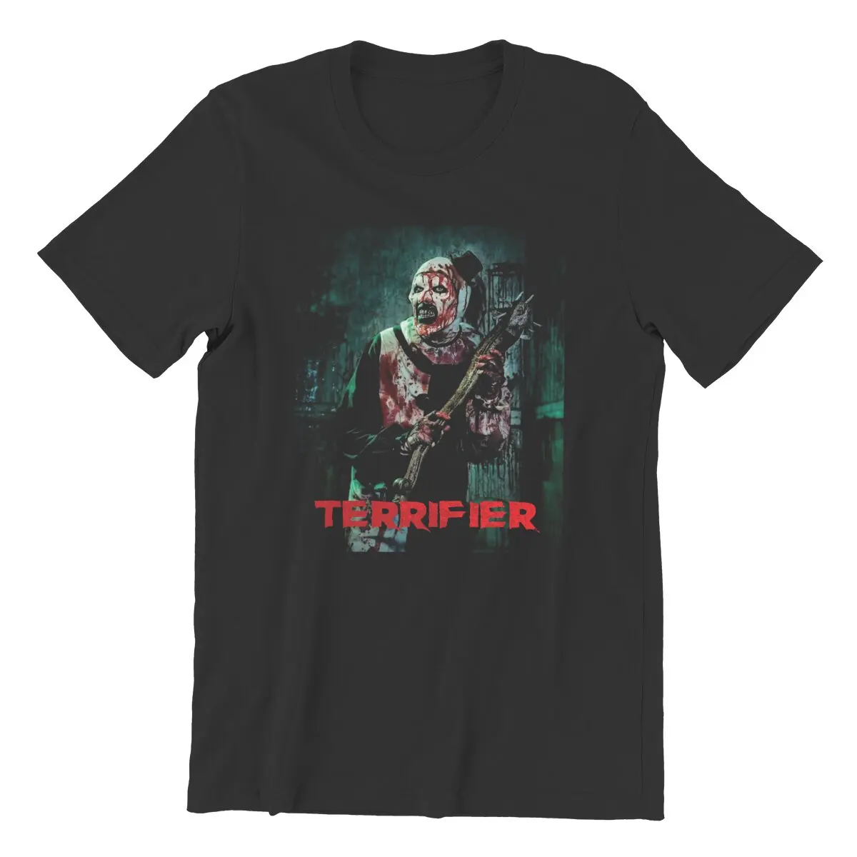 Horror movie Scary clown Halloween Terrifier Film Unisex T-Shirt for Men Cotton Vintage Tees  Tops 4XL 5XL 6XL