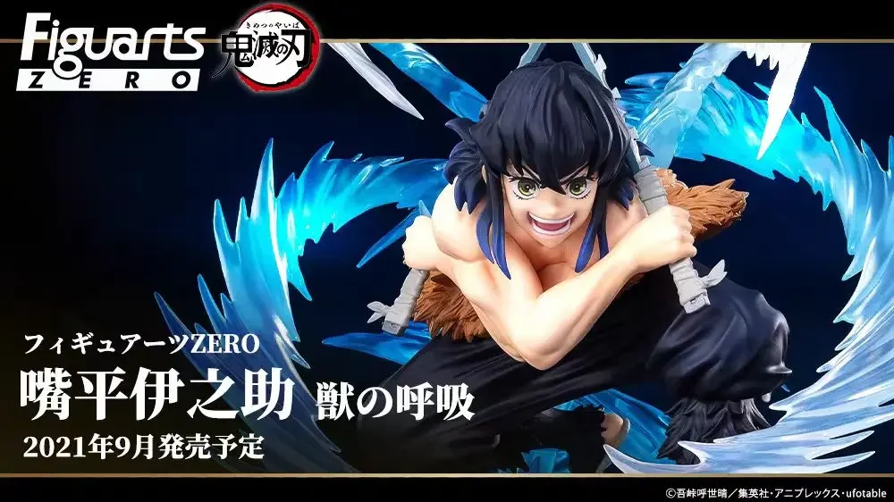 BANDAI Original Figuarts ZERO Demon Slayer Hashibira Inosuke figura de respiración de bestia modelo colección juguete para regalo serie de Anime