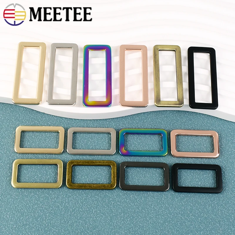 

5/10Pcs 20-50mm Metal Bag Ring Buckles Handbag Strap Belt Adjust Clasp Webbing Connector Buckle Loop DIY Hardware Accessories