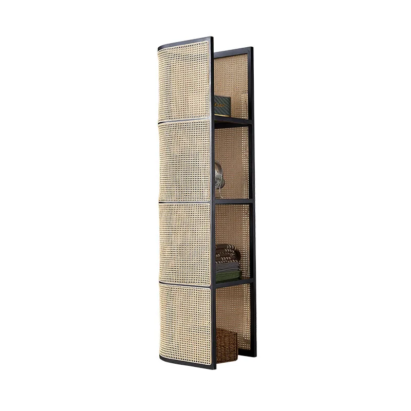 

Nordic rattan rack partition floor bookshelf y rac