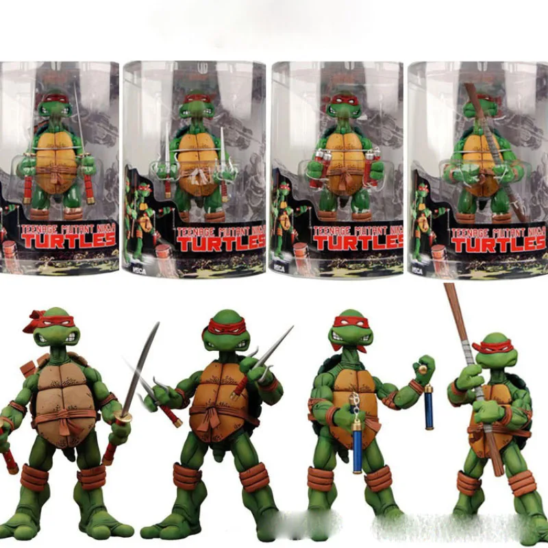 

Набор из 4 фигурок TMNT: Мутанты-черепахи, коллекционные модели из ПВХ, подарок для фанатов аниме