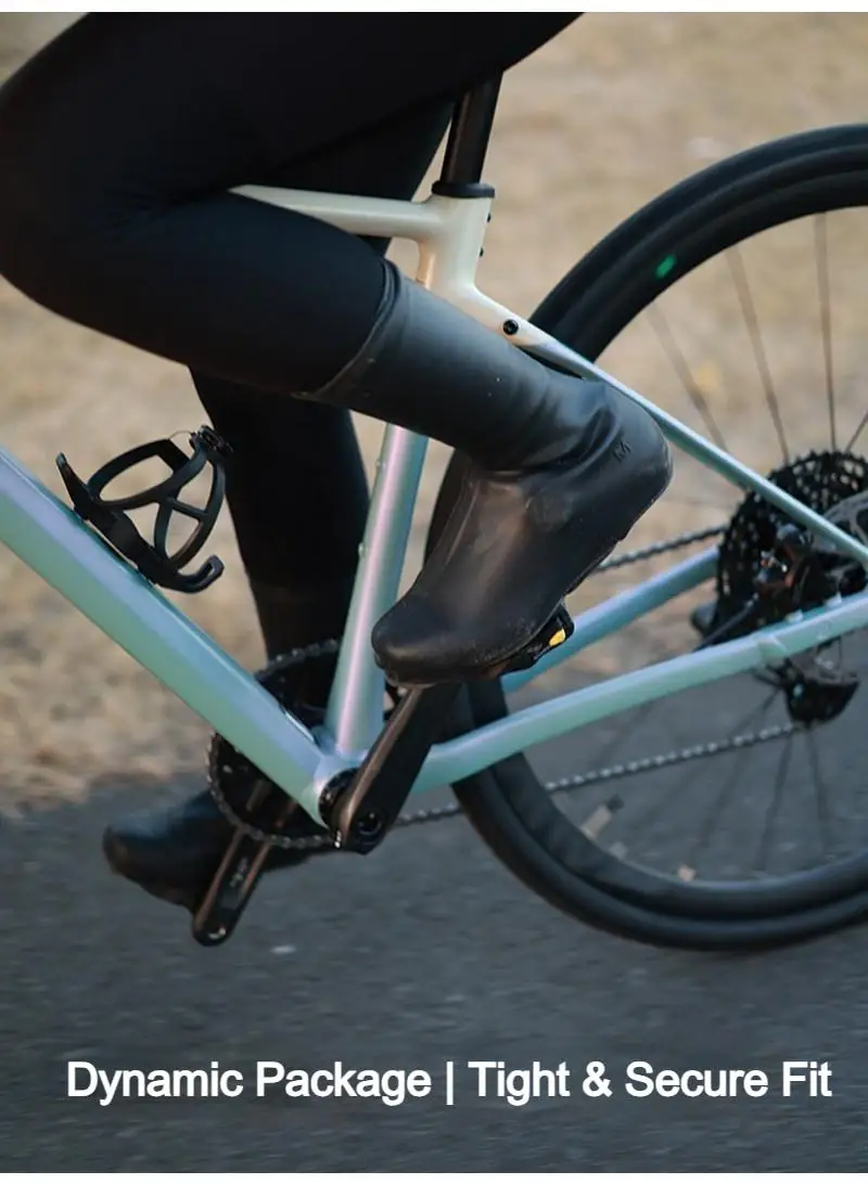 Rennradschuhe, Silikon-Schuhüberzieher mit Verriegelung, winddicht, wasserdicht, leicht zu reinigen, für Renn- und Mountainbike-Zubehör. – Detail 9