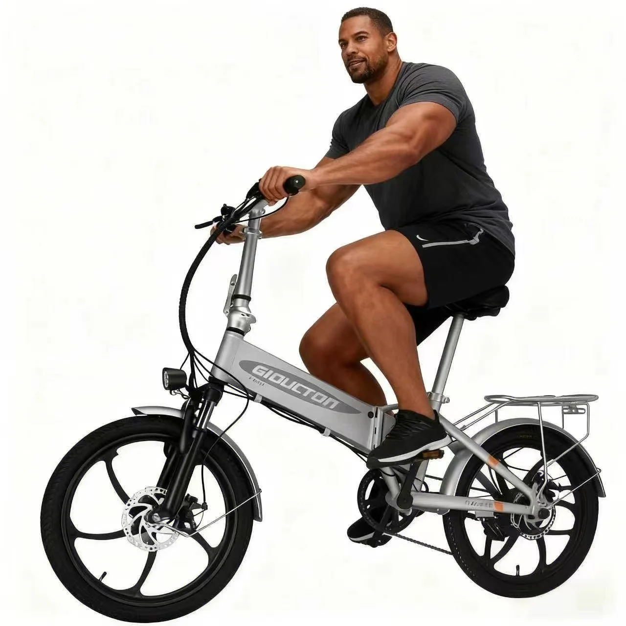 

20-дюймовый складной электровелосипед, электрический велосипед для взрослых мощностью 1000 Вт, пиковая мощность двигателя 1500 Вт, максимальная скорость 35 миль/ч, 7-скоростной, 48В 18А, складной.