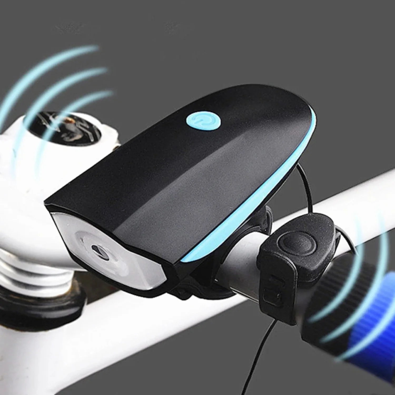 3 Modes Bicycle Front Light With Super Loud Bell  USB/Battery  Headlight Cycling FlashLight Waterproof Bike Accessories