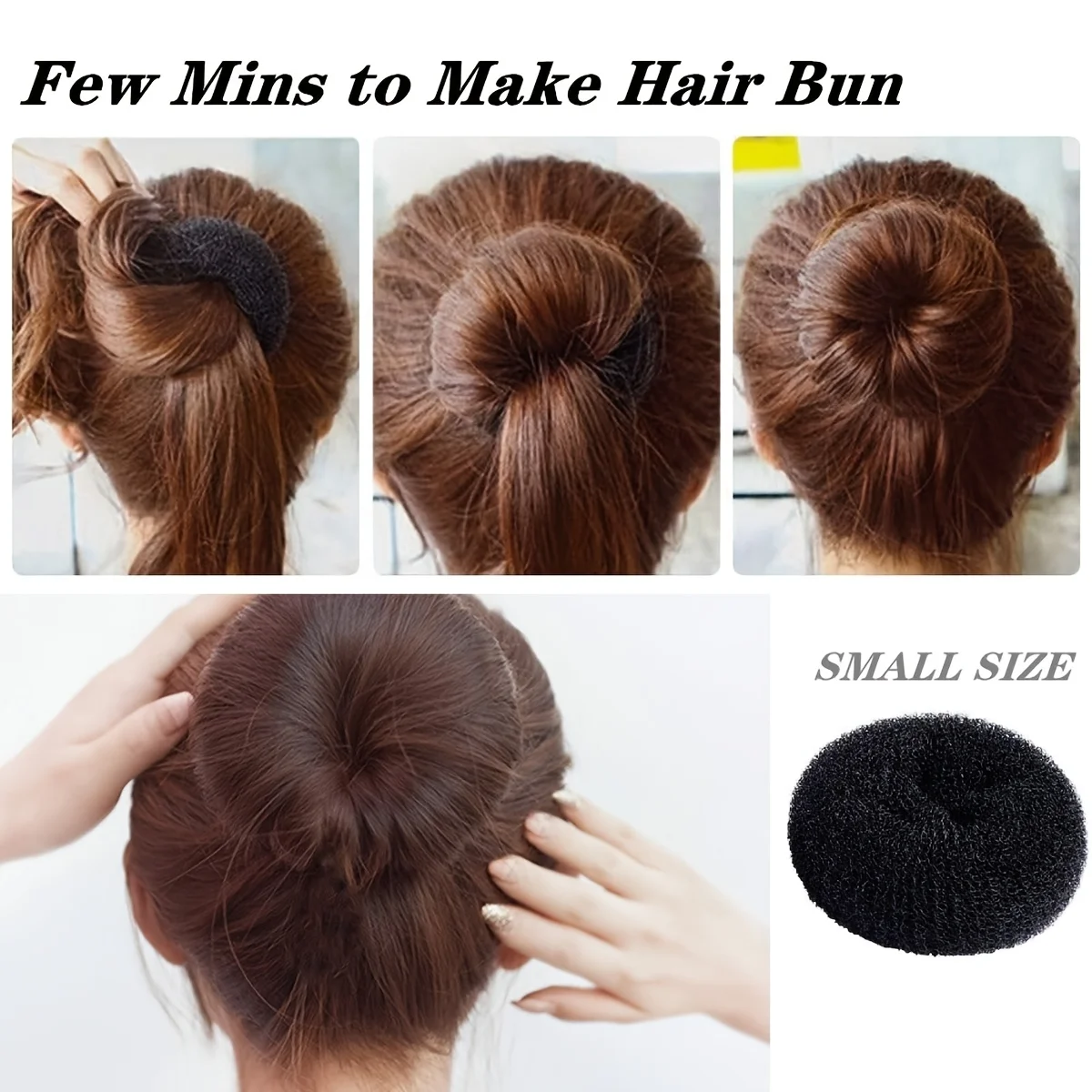 10pcs Medium Donut Hair Curlers, Ballet-Style Multicolor Bun Maker Hair Rollers, Women's Short to Medium Hair Styling Rings