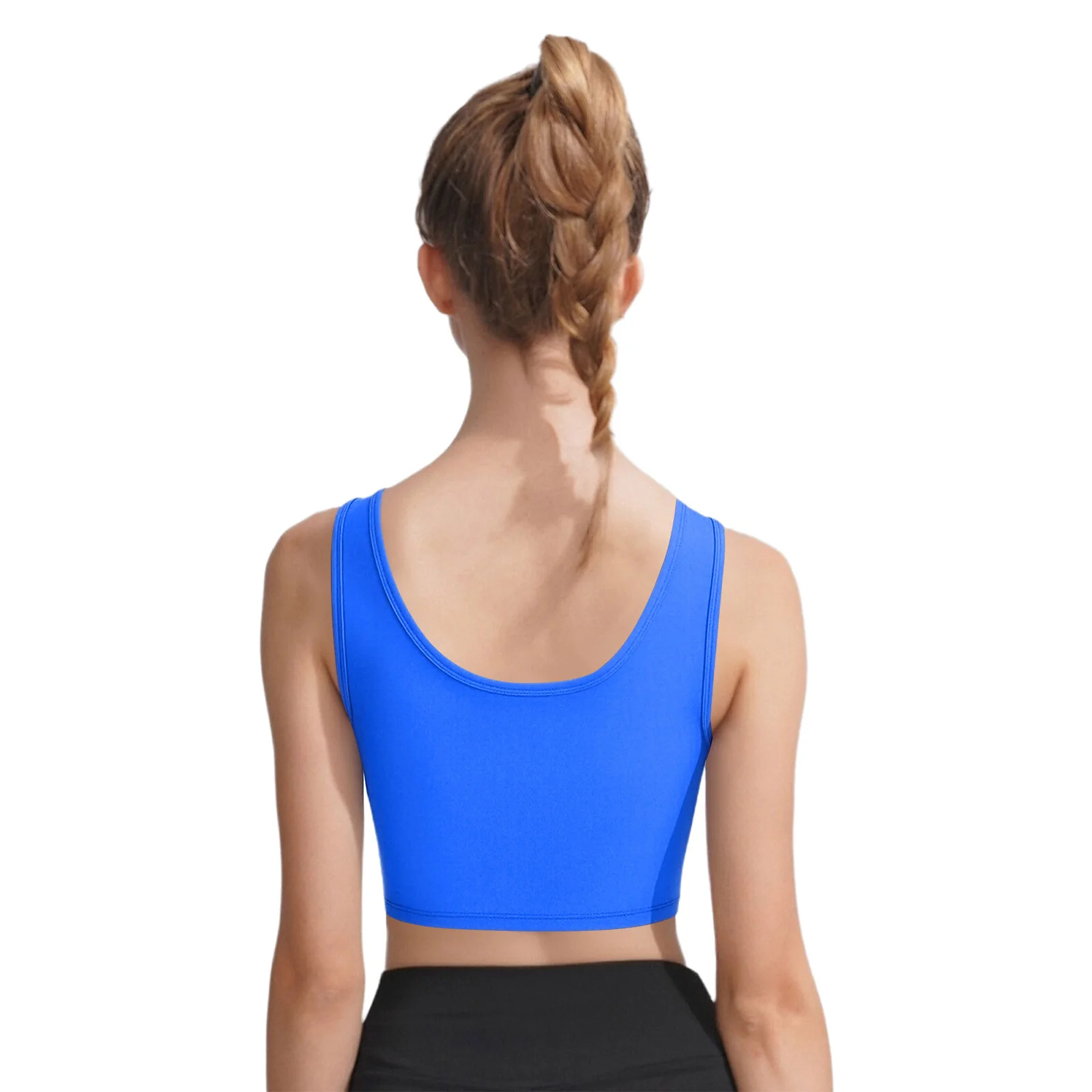 Damskie topy sportowe bez rękawów z dekoltem w kształcie litery U, zapinane na zamek, krótkie bluzki z kieszeniami na zatrzaski, sportowe kamizelki do jogi i ćwiczeń fitness.
