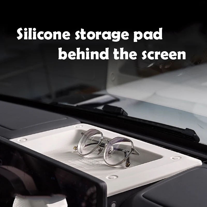 

Для Chery ICAR V23 2025 2026, силиконовая подставка для хранения за экраном, центральное управление, модификация приборной панели, аксессуары для интерьера