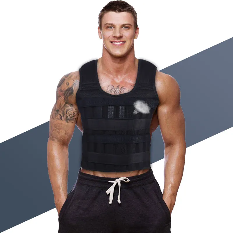 Outdoor 30KG Loading Weighted Vest For Boxing Training Running Sling Workout Fitness Adjustable Waistcoat Jacket Sand Clothing