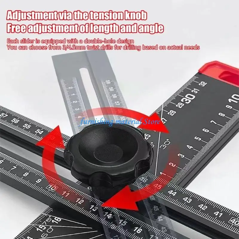 Y5GD Efficient Multiple Function TERM Square for Precise Hole Drilling and Marking in DIY
