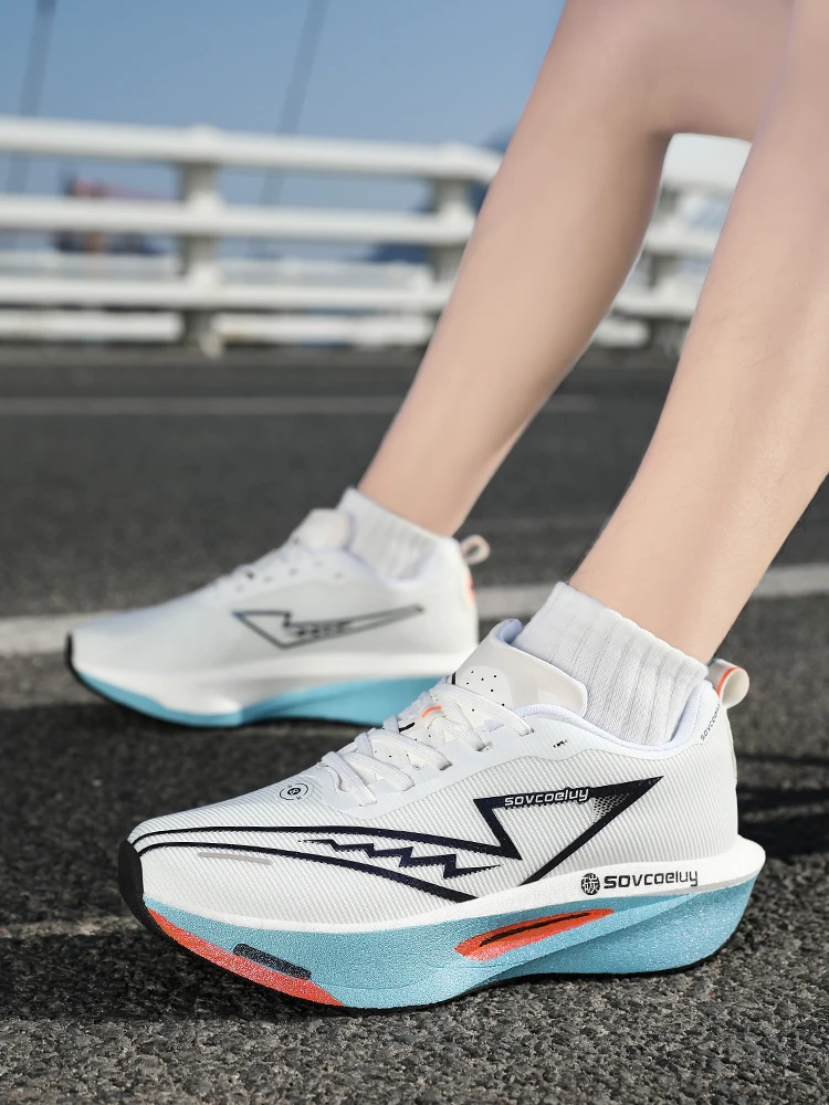 

Кроссовки для мужчин и женщин, специализированные для марафона, мужские спортивные дышащие легкие кроссовки, женские удобные спортивные нескользящие кроссовки.