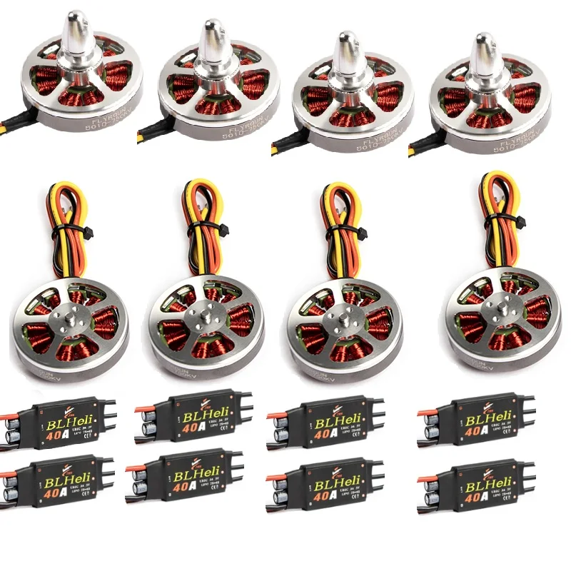 6/8Pcs 5010 360KV/750kv High Torque Brushless Motors 6Pcs Readytosky 40A OPTO 2-6S ESC for ZD550 ZD680 ZD850 Quadcopter Frame
